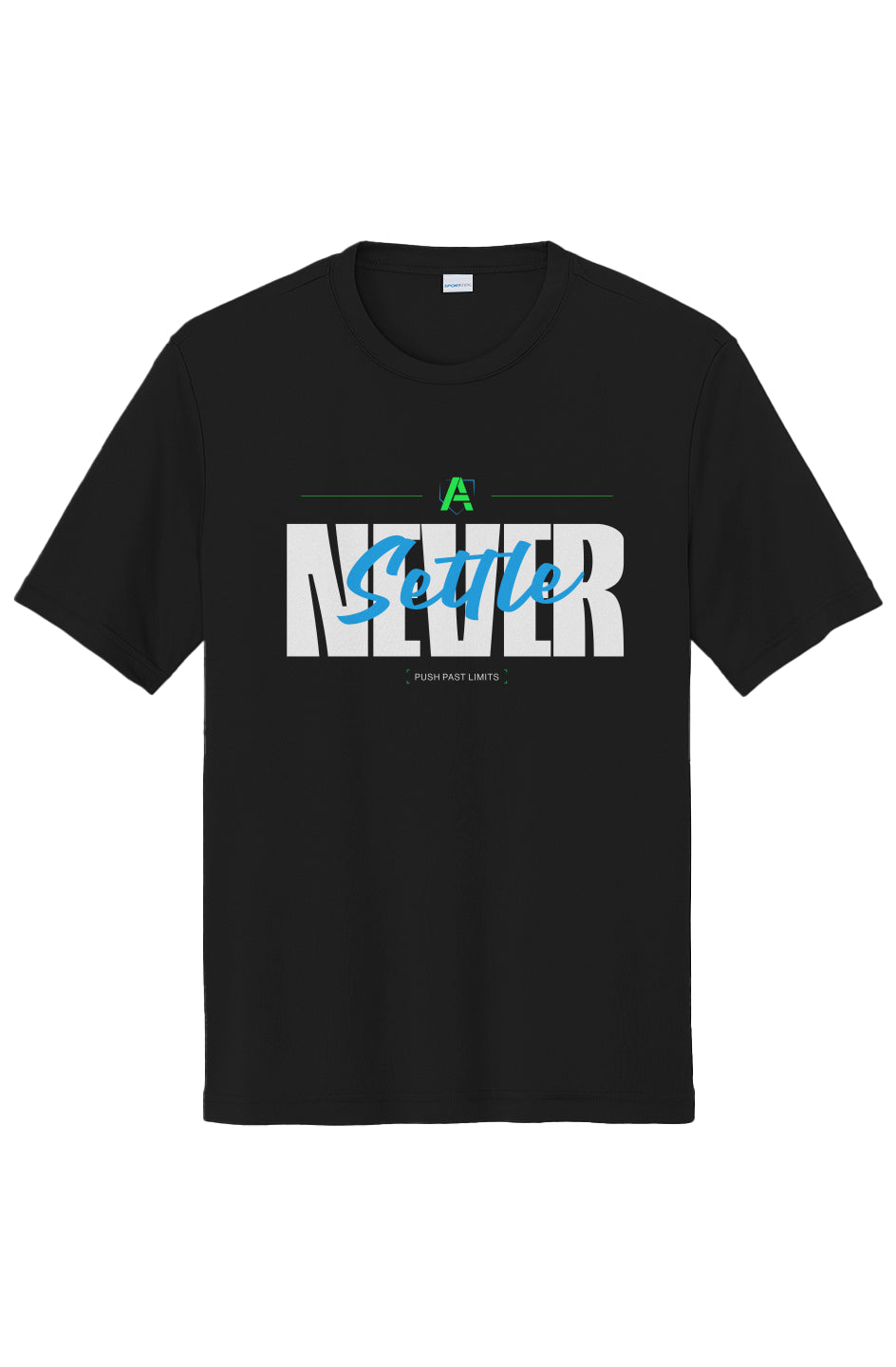 Push Past Limits Adult Shirt- Black