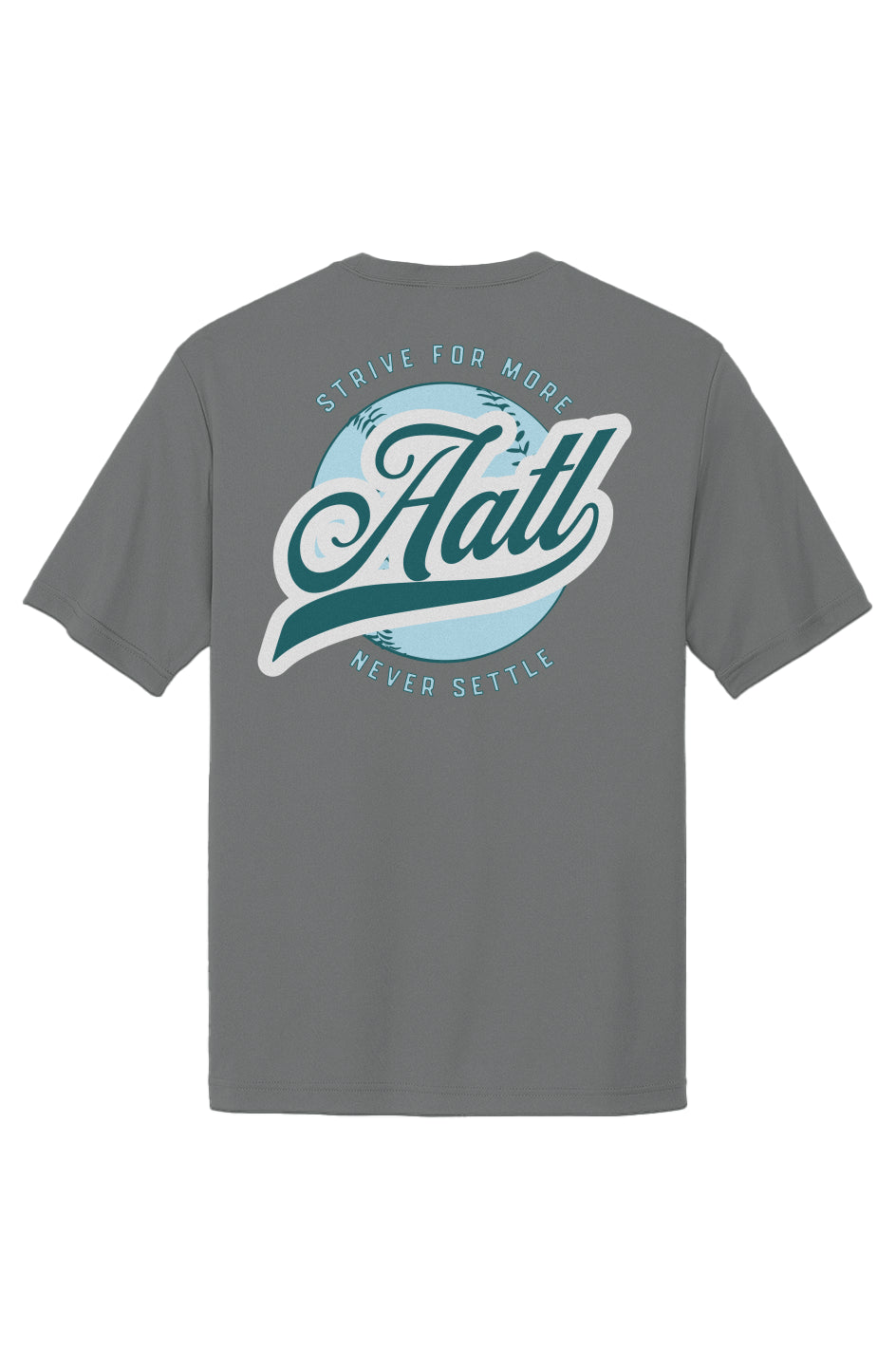 strive for more adult shirt- grey