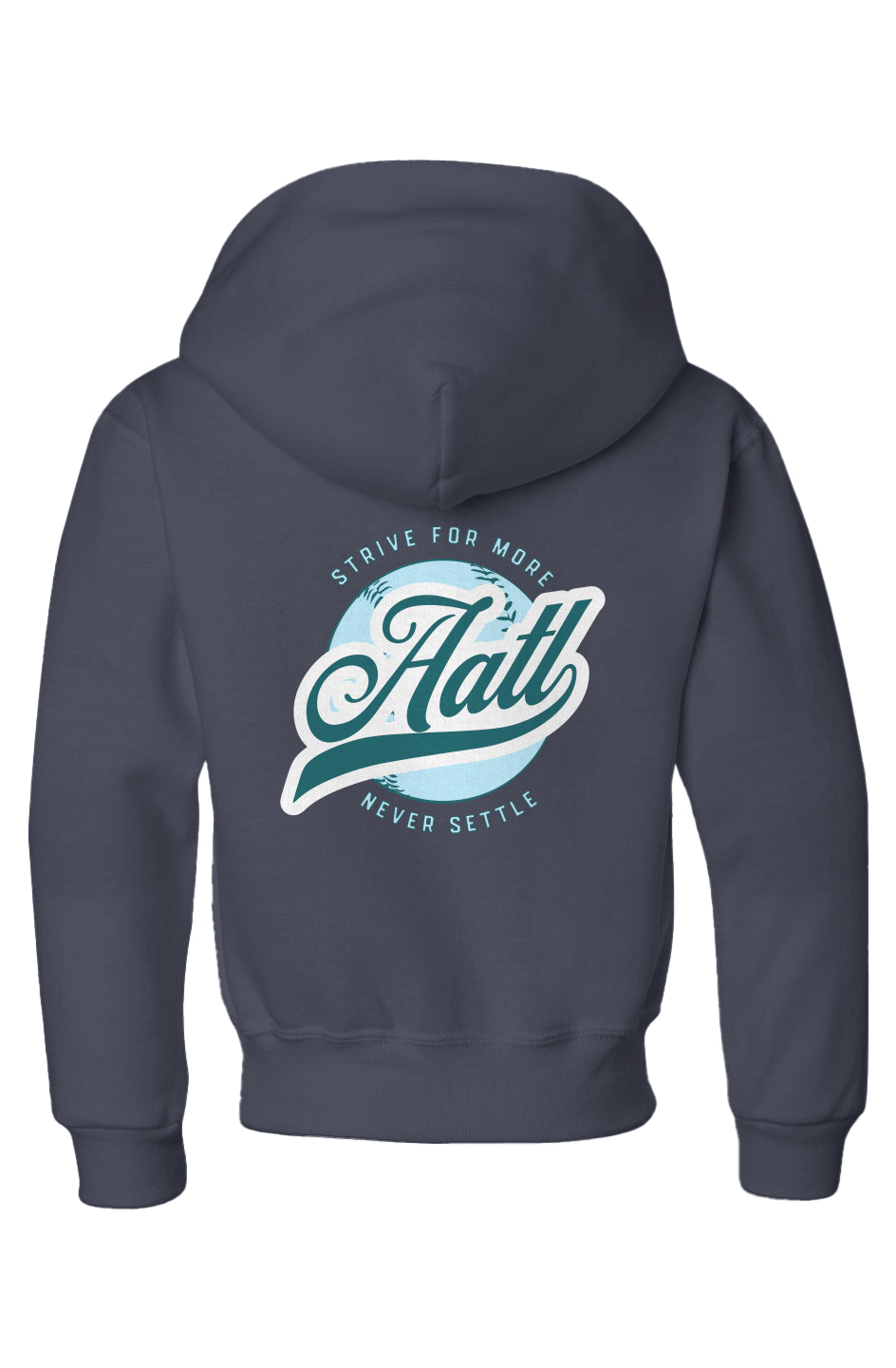 Strive For More Youth Hoodie- Navy