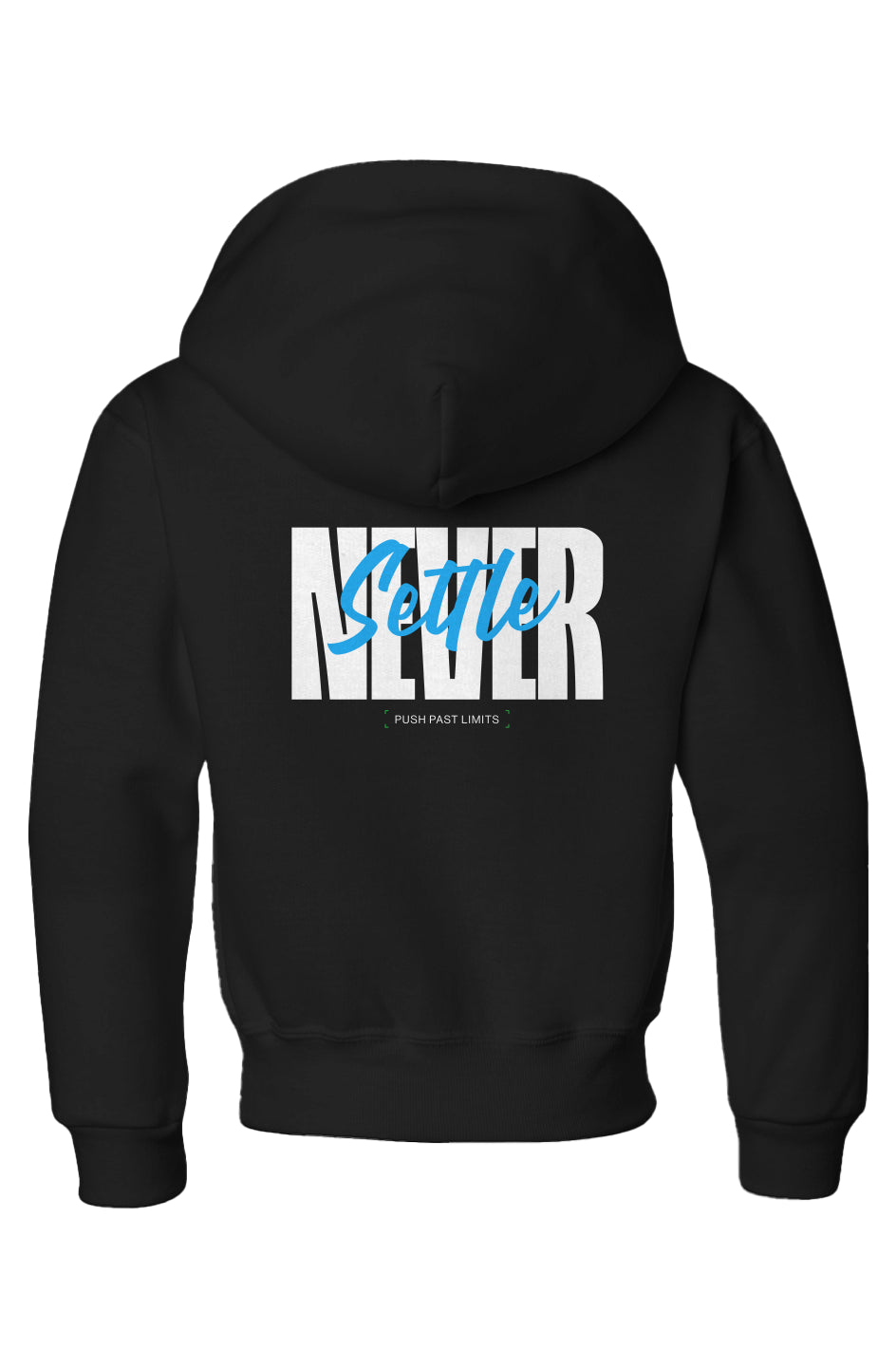 Push Past Limits Youth Hoodie - Black