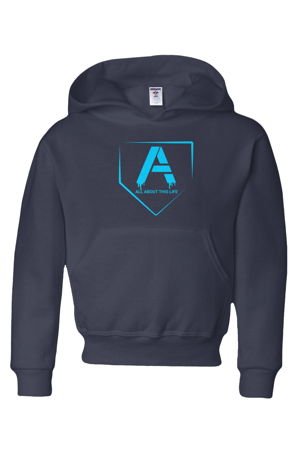 AATL DRIP- youth hoodie drk blue