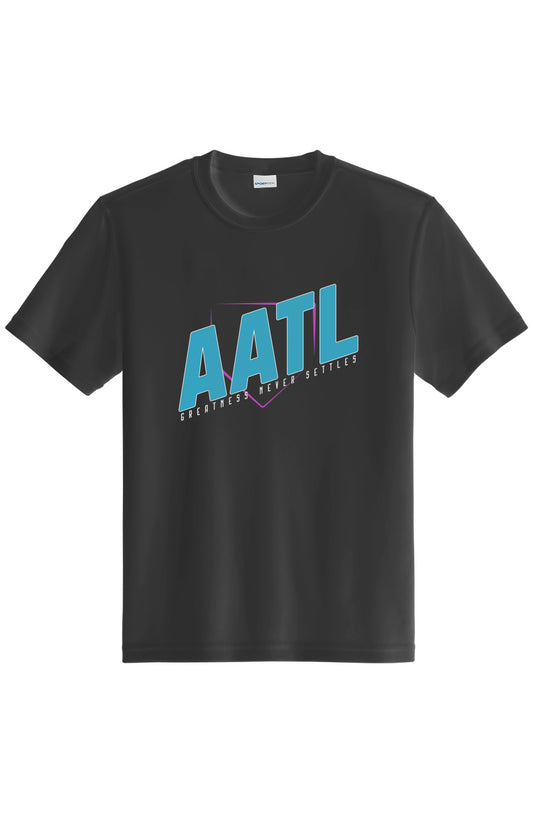 greatness never settles youth shirt- black